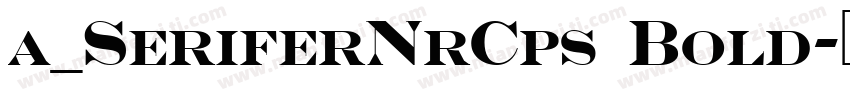 a_SeriferNrCps Bold字体转换